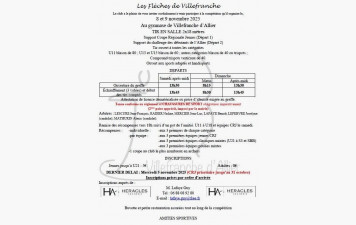 Compétition en salle du 8 et 9 novembre 2025.