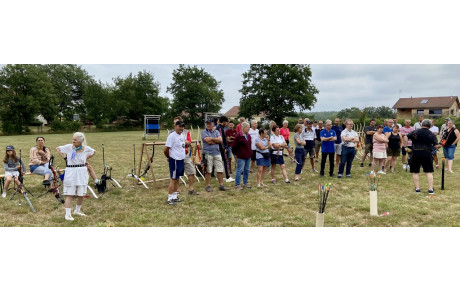 Compétition amicale Pétanq’Arc à Tortezais !!